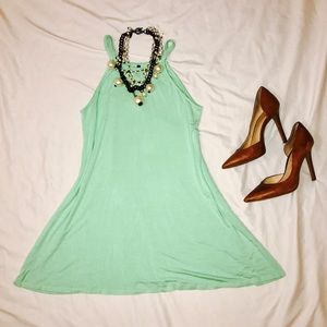 Turquoise Mini Dress